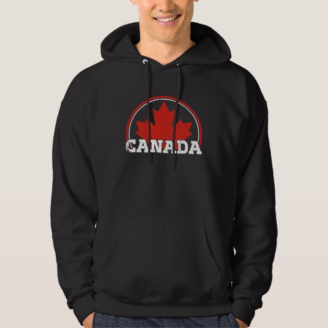 Veste À Capuche Canada USA America Hockey Canadian Maple Leaf  7 (Devant)