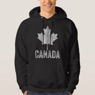 Veste À Capuche CANADA Vintage Canadien Feuille d'érable Hommes Fi