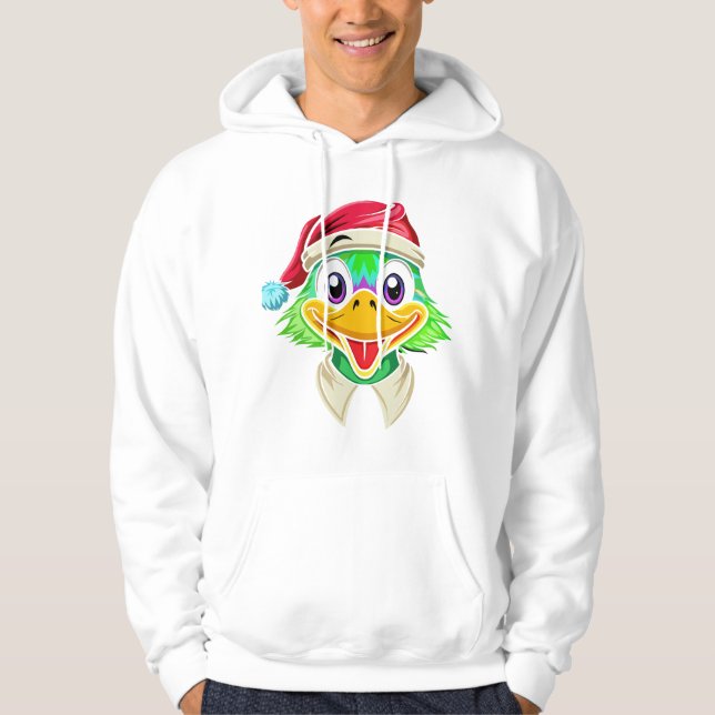 Veste À Capuche Canard de Noël (Devant)