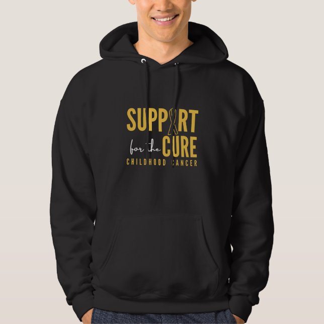 Veste À Capuche cancer de l'enfance. support.cure. Pull à capuche (Devant)