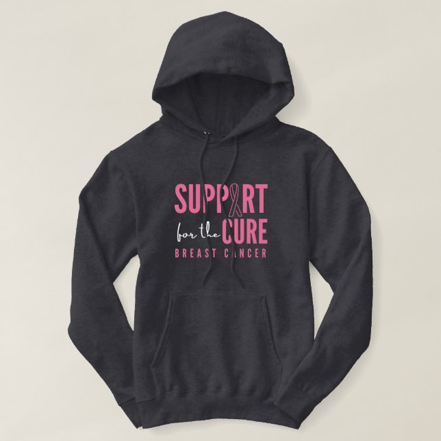 Veste À Capuche cancer du sein.support.cure. Pull à capuche (Design devant)