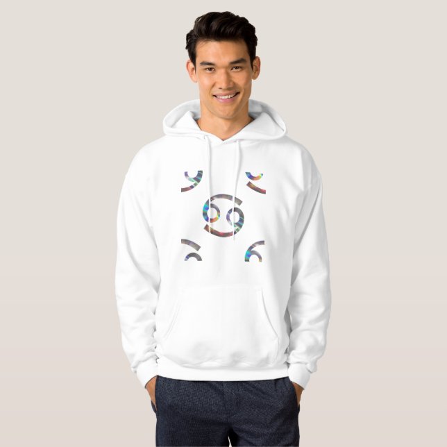 Veste À Capuche cancer hologramme signifie sweatshirt à capuchon s (Devant entier)