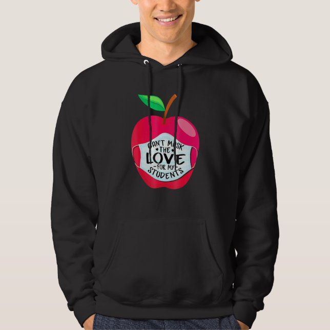 Veste À Capuche Cant Masquer Mon Amour De L'Enseignement De Retour (Devant)