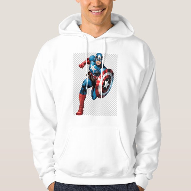 Veste À Capuche Capitaine amérique (Devant)