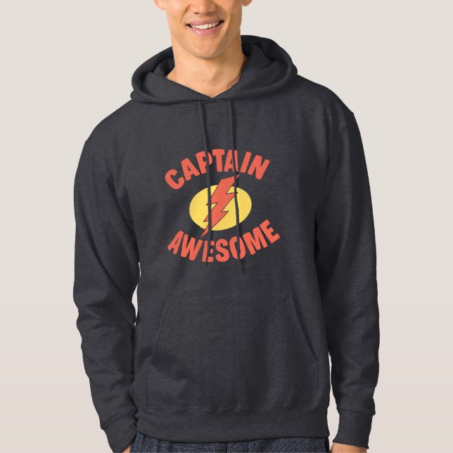 Veste À Capuche Capitaine moderne tendance Awesome jaune rouge (Devant)