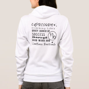 Veste À Capuche Capricorne Citations Motivationnelles Signe Zodiaq