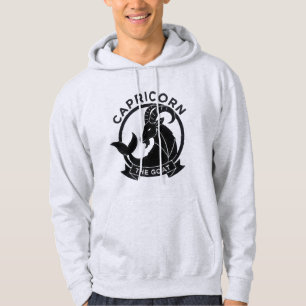 Veste À Capuche Capricorne la Chèvre Zodiaque Bouc de Mer Signe de