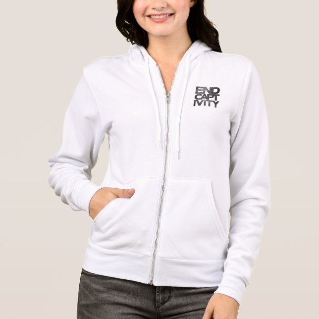 Veste À Capuche Captivité finale Orca Grunge Esthétique (Devant)