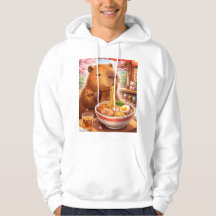 Capybara mangeant du Ramen