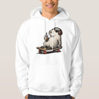 Veste À Capuche Capybara Skateboard Bubble Tea