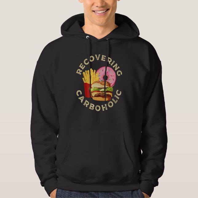 Veste À Capuche Carboholique en rétablissement (Devant)