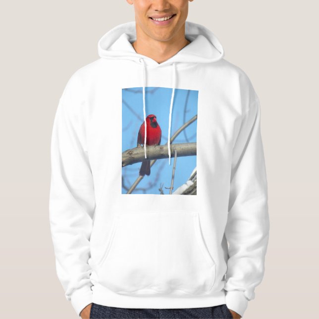 Veste À Capuche Cardinal Rouge/Oiseau (Devant)