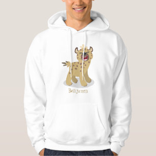 Veste À Capuche Caricature amusante hyena riant illustration
