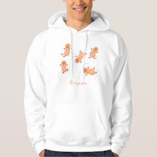 Veste À Capuche Caricature de cacahuètes joyeux sautillant