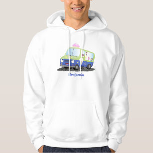Veste À Capuche Caricature de camion de glace joli