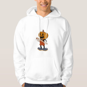 Veste À Capuche Caricature du citrouille de la vieille école
