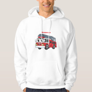 Veste À Capuche Caricature du moteur de feu joyeux