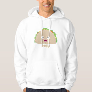 Veste À Capuche Caricature joli sourire taco dessin animé
