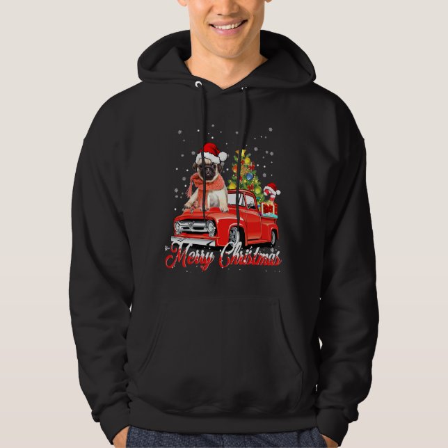 Veste À Capuche Carlin Trucker Joyeux Noël (Devant)