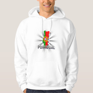 Veste À Capuche Carte 2,0 de drapeau du Portugal