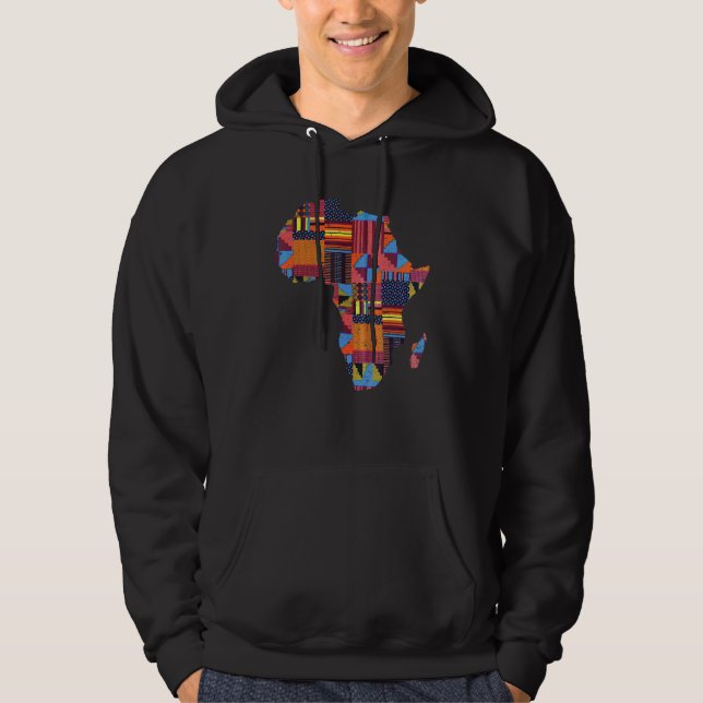 Veste À Capuche Carte Africaine cool Pour Hommes Femmes Traditionn (Devant)