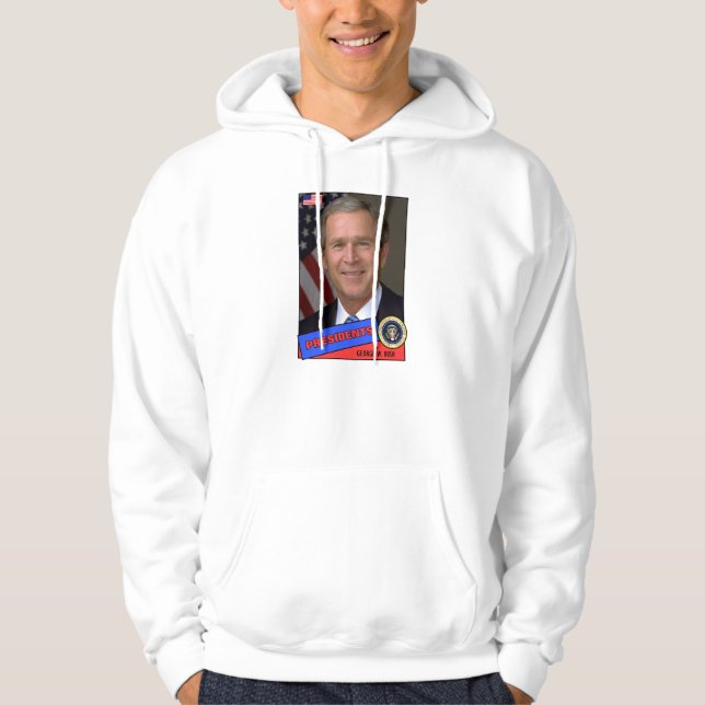 Veste À Capuche Carte de baseball George W. Bush (Devant)