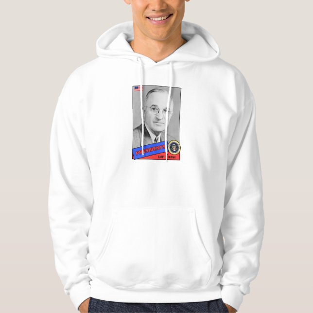 Veste À Capuche Carte de baseball Harry S. Truman (Devant)