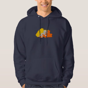 Veste À Capuche Carte de drapeau du Bhutan