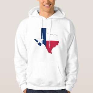 Veste À Capuche Carte de drapeau du Texas