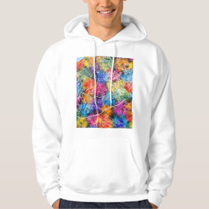 Veste À Capuche Carte de la ville de Casablanca Maroc