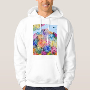 Veste À Capuche Carte de la ville de Kinshasa RD Congo