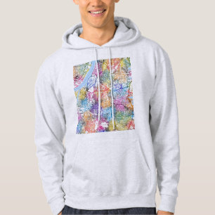 Veste À Capuche Carte de la ville de Kolkata Bengale occidental