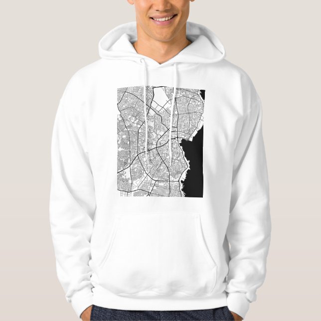 Veste À Capuche Carte de Maracaibo Venezuela (Devant)
