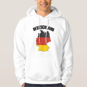 Veste À Capuche Carte Deutschland - Drapeau allemand - Allemagne V