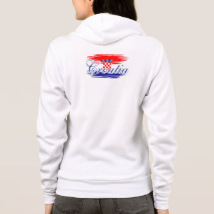 Veste À Capuche Carte du drapeau de la Croatie