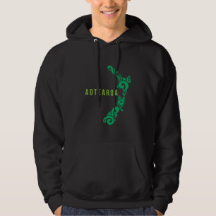 Veste À Capuche Carte Nouvelle-Zélande Aotearoa Nouvelle-Zélande