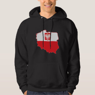 Veste À Capuche Carte Pologne En Polonais