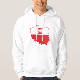 Veste À Capuche Carte Pologne En Polonais