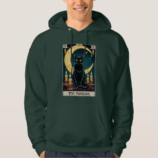 Veste À Capuche Carte Tarot Chat Noir éffrayant