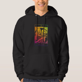 Veste À Capuche Carte Tarot Rainbow Occult Goth Lesbian Skeleto