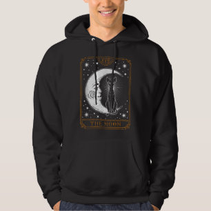 Veste À Capuche Carte Tarot vintage Crescent Moon Stars égyptien B