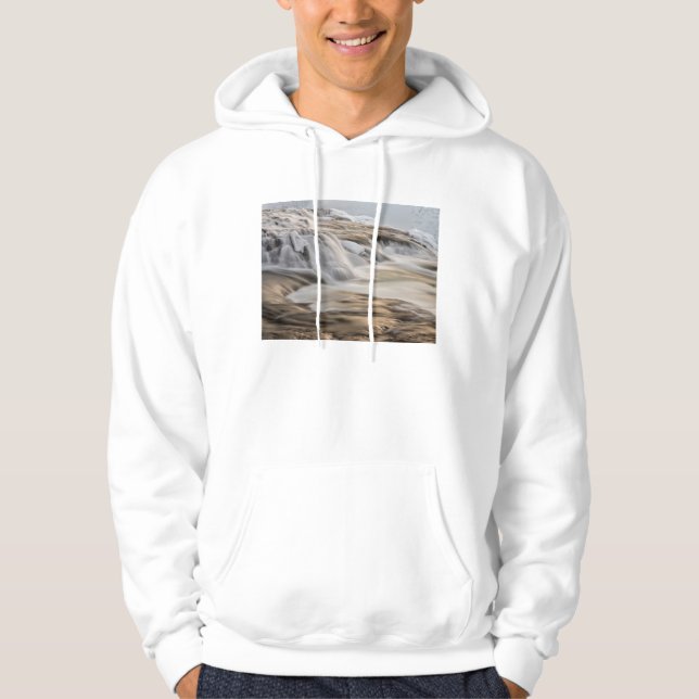 Veste À Capuche Cascade de Godafoss, hiver, Islande (Devant)