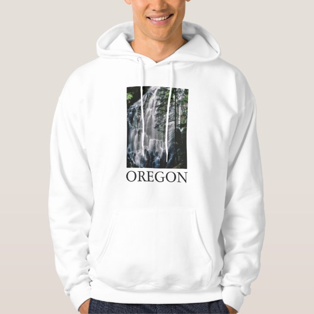 Veste À Capuche Cascade en forêt, Oregon (Devant)