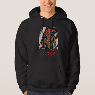 Veste À Capuche Casque de Sparte Gladiateur Spartiates Guerrier Gr