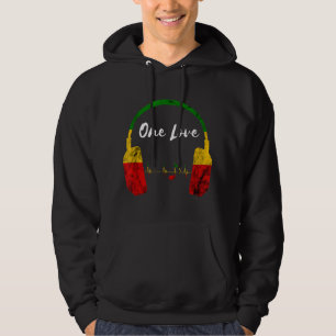 Veste À Capuche Casques Rasta Reggae Musique Jamaïcaine Pride One 