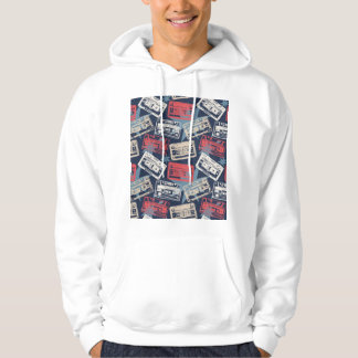 Veste À Capuche Cassettes Vielles Musique Vintage sans couture