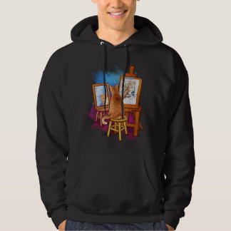 Veste À Capuche Cat Painting Lion Artistic Animals Lover Graphic N