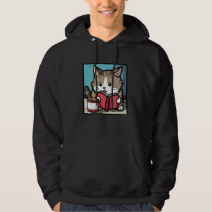 Veste À Capuche Cat Traite Lover Kitten Lecteur de livre pour anim