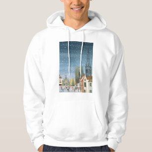 Veste À Capuche Cathédrale de Chichester une scène de neige