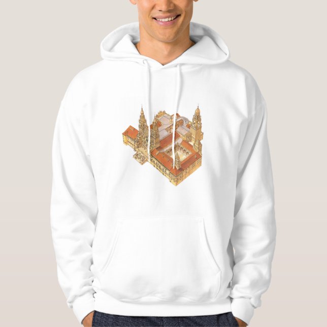 Veste À Capuche Cathédrale de Saint-Jacques-de-Compostelle. (Devant)
